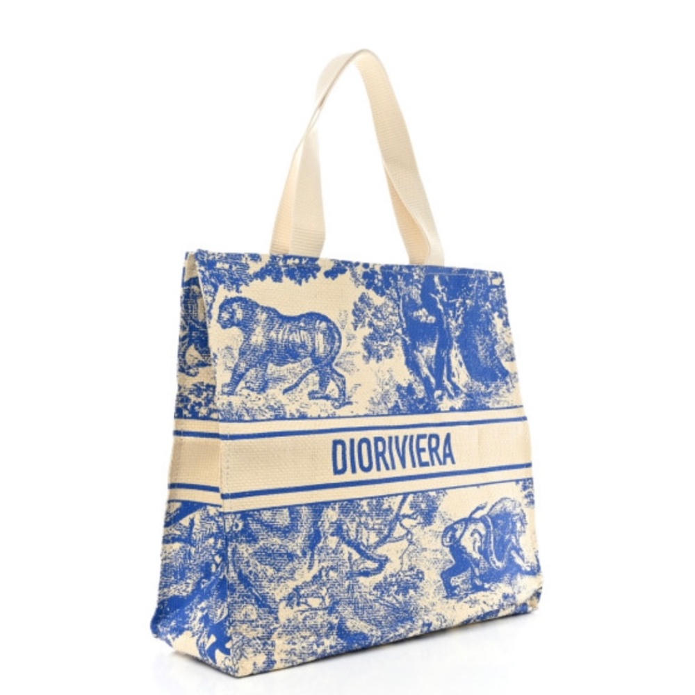 Christian Dior Straw Dioriveria Straw Tote